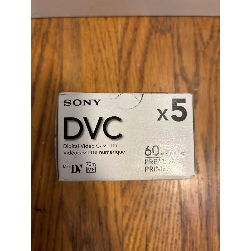 Sony Mini DV Digital Video Cassette 60 Minutes LP 90 X5 Pack Made‎ In Japan